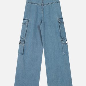 Concert Outfit Multi Pocket Loose Cargo Jeans