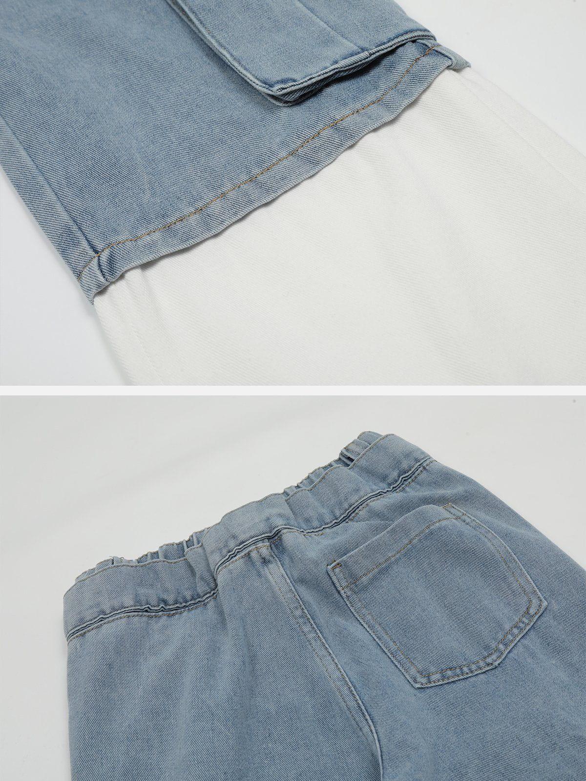 Concert Outfit Multi-Pocket Patchwork Jeans Concert Outfit Multi-Pocket Patchwork Jeans