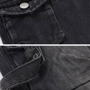 Concert Outfit Multi-Pocket Workwear Jeans