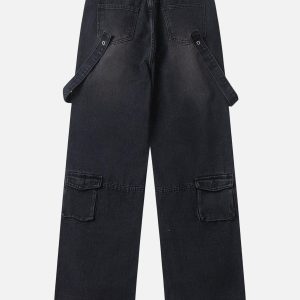 Concert Outfit Multi-Pocket Workwear Jeans