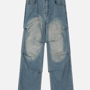 Concert Outfit Multiple Wrinkle Jeans