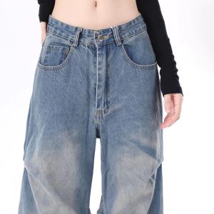 Concert Outfit Multiple Wrinkle Jeans