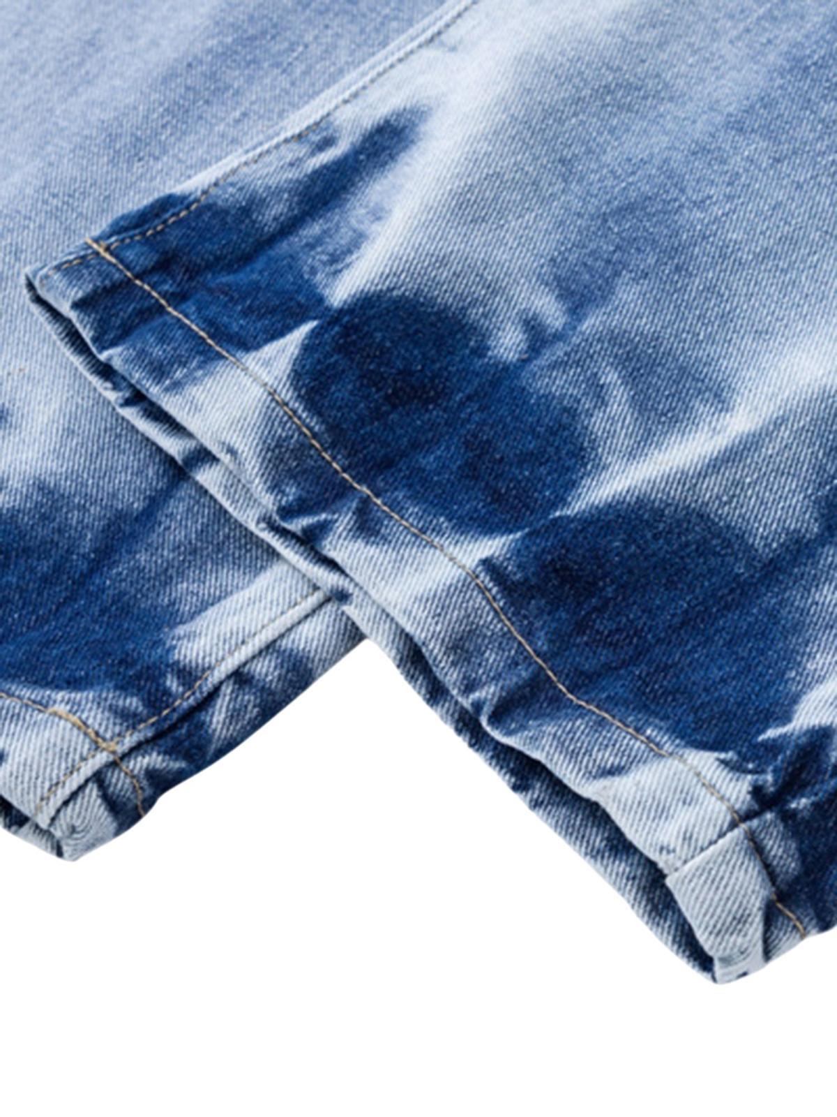 Concert Outfit Niche Design Letter Embroidered Tie-Dye Gradient Jeans Concert Outfit Niche Design Letter Embroidered Tie-Dye Gradient Jeans