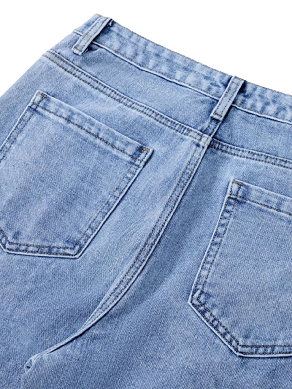 Concert Outfit Niche Design Letter Embroidered Tie-Dye Gradient Jeans Concert Outfit Niche Design Letter Embroidered Tie-Dye Gradient Jeans