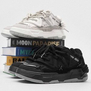 Concert Outfit Niche Trendy Thick-Soled Board Shoes