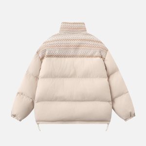 Concert Outfit Nordic Patterned Winter Coat