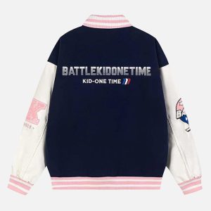 Concert Outfit Number 56 Embroidered PU Baseball Jacket