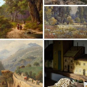 Concert Outfit Oil Painting Forest Print Skate Shoes