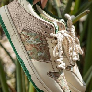 Concert Outfit Oil Painting Forest Print Skate Shoes