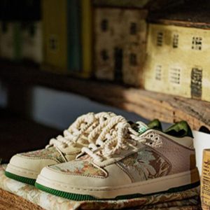 Concert Outfit Oil Painting Forest Print Skate Shoes