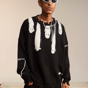 Concert Outfit Out Of Body' Knit Sweater