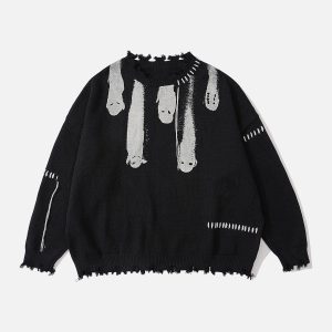 Concert Outfit Out Of Body' Knit Sweater