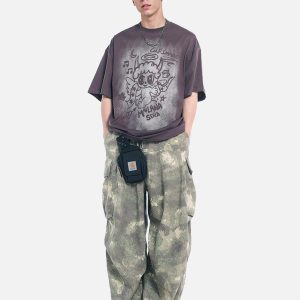 Concert Outfit Oversized Angel Graphic T-Shirt