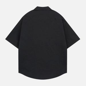 Concert Outfit Oversized Graphic Cartoon Letter Print Short-Sleeve Shirt