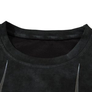 Concert Outfit Oversized Graphic Suede Print T-Shirt