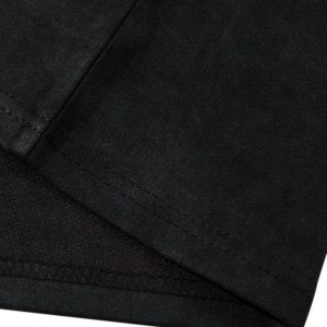 Concert Outfit Oversized Graphic Suede Print T-Shirt