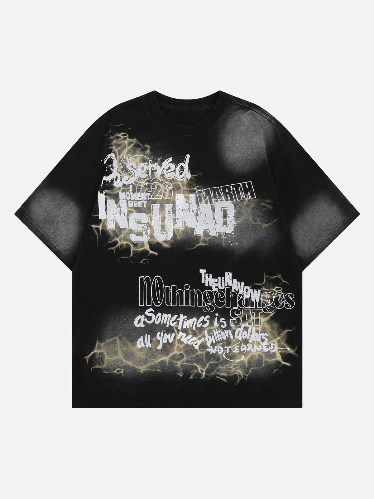 Concert Outfit Oversized Letter Graphic T-Shirt Concert Outfit Oversized Letter Graphic T-Shirt