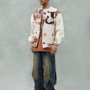 Concert Outfit Owl Patch Embroidered Baseball Jersey