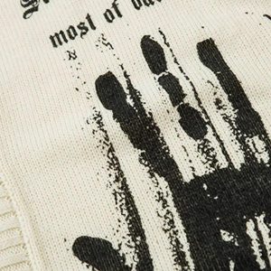 Concert Outfit Palm Graffiti Cardigan