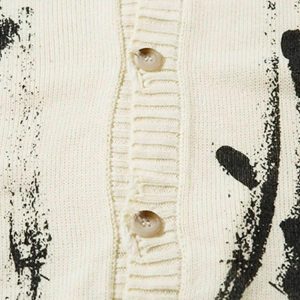 Concert Outfit Palm Graffiti Cardigan