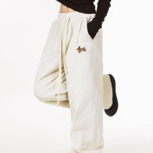 Concert Outfit Paneled Padded Sweatpants