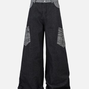 Concert Outfit Patch Pocket Baggy Jeans
