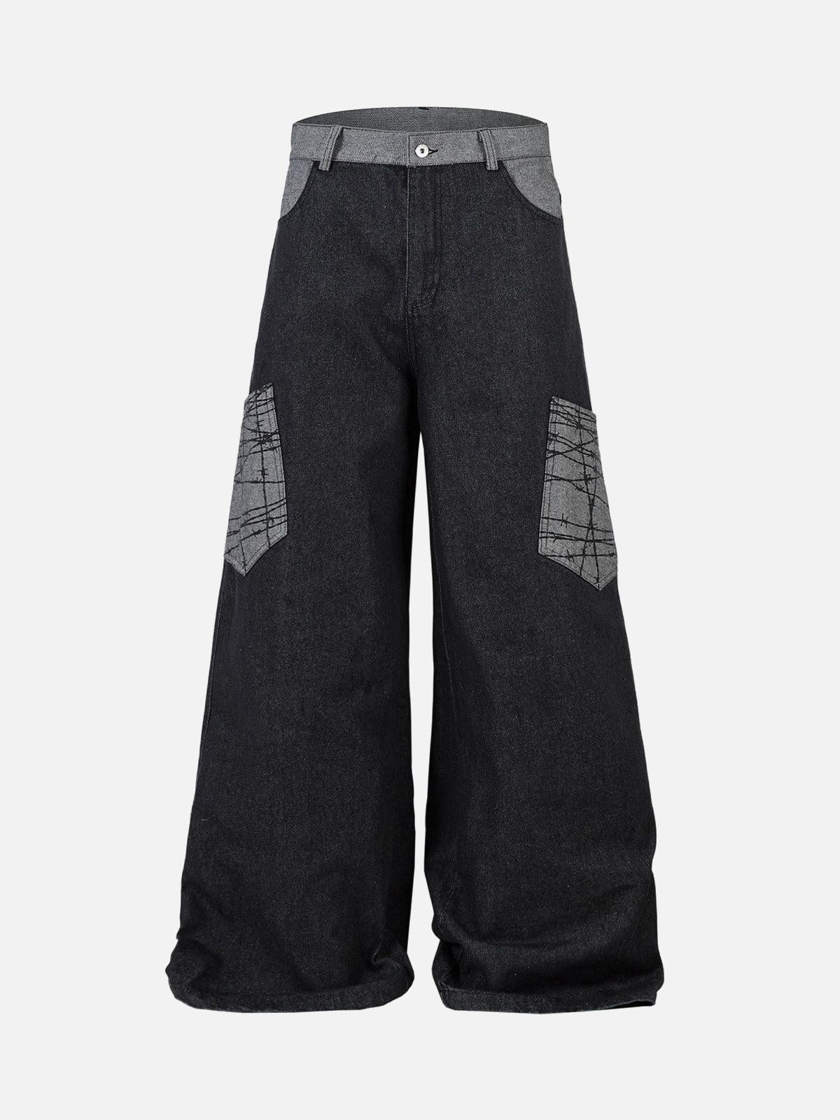 Concert Outfit Patch Pocket Baggy Jeans Concert Outfit Patch Pocket Baggy Jeans