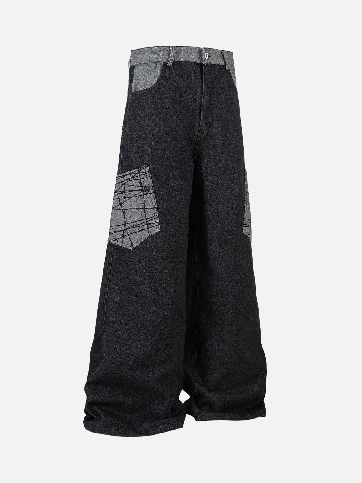 Concert Outfit Patch Pocket Baggy Jeans Concert Outfit Patch Pocket Baggy Jeans