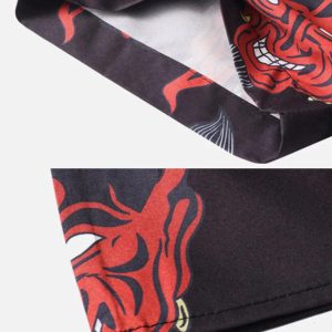 Concert Outfit Patchwork Devil Short Sleeve Shirt