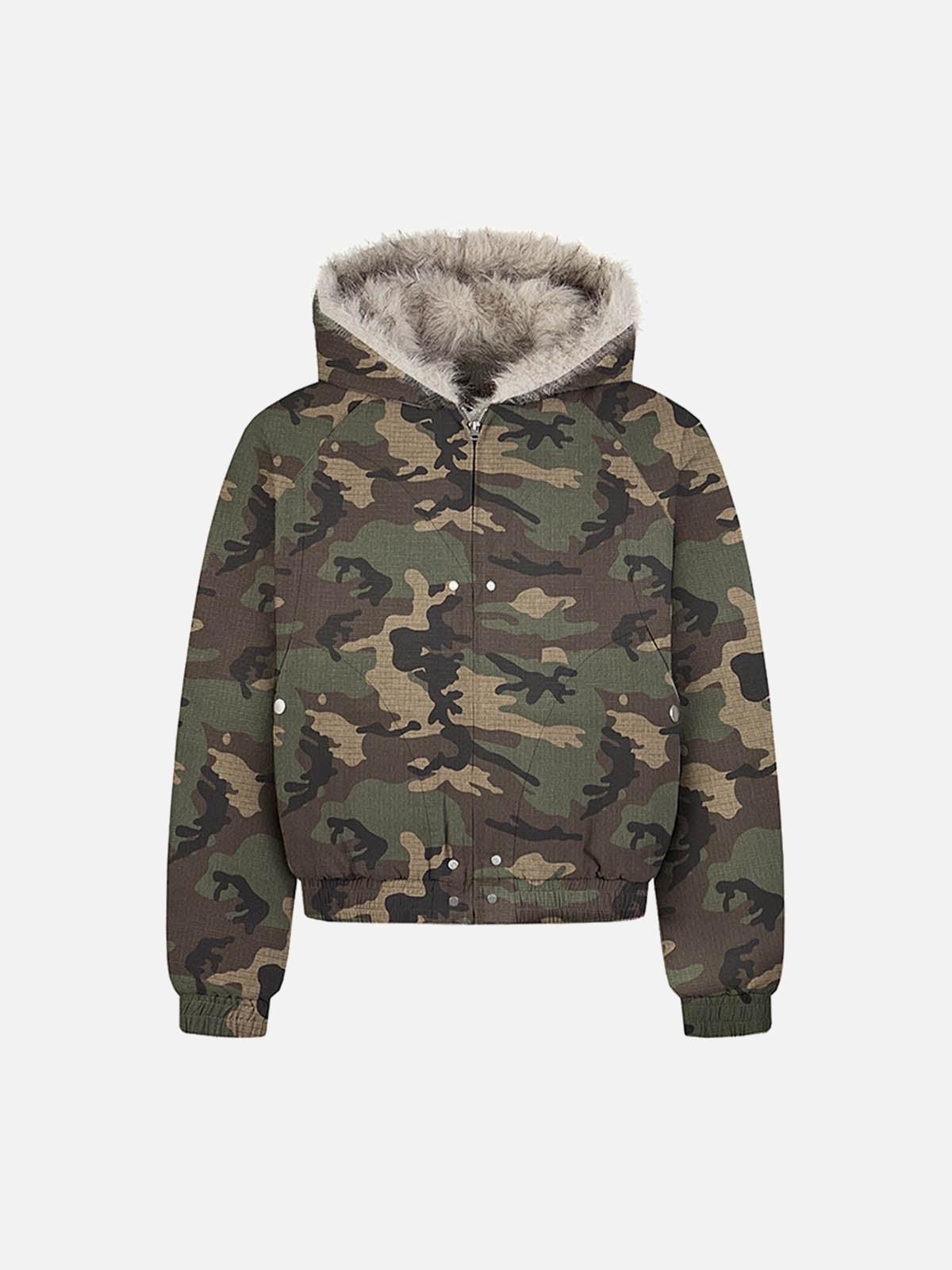 Concert Outfit Patchwork Fur Hooded Quilted Jacket Concert Outfit Patchwork Fur Hooded Quilted Jacket