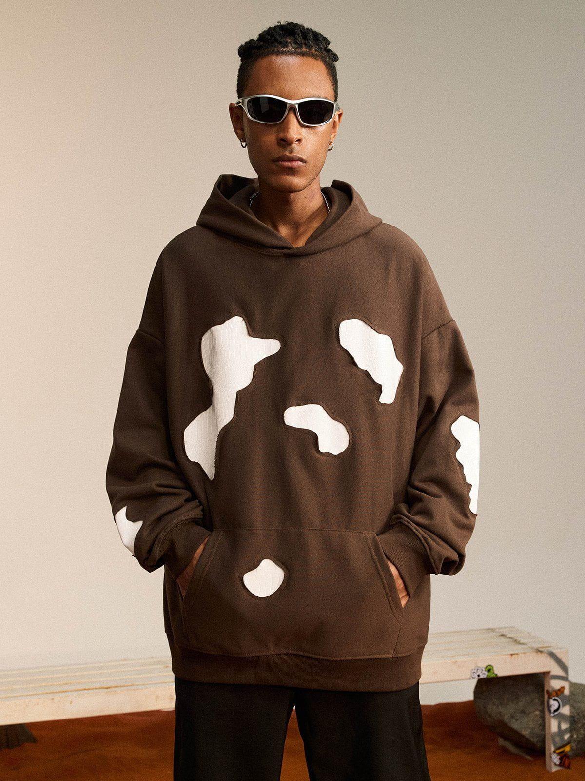 Concert Outfit Patchwork Hoodie Concert Outfit Patchwork Hoodie