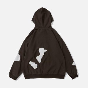 Concert Outfit Patchwork Hoodie