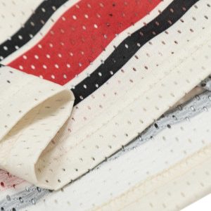 Concert Outfit Patchwork Mesh letter Print Jersey T-Shirt