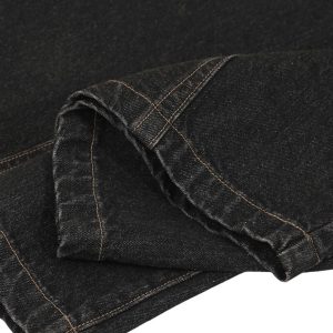 Concert Outfit Patchwork Plaid Pleated Baggy Barrel Jeans