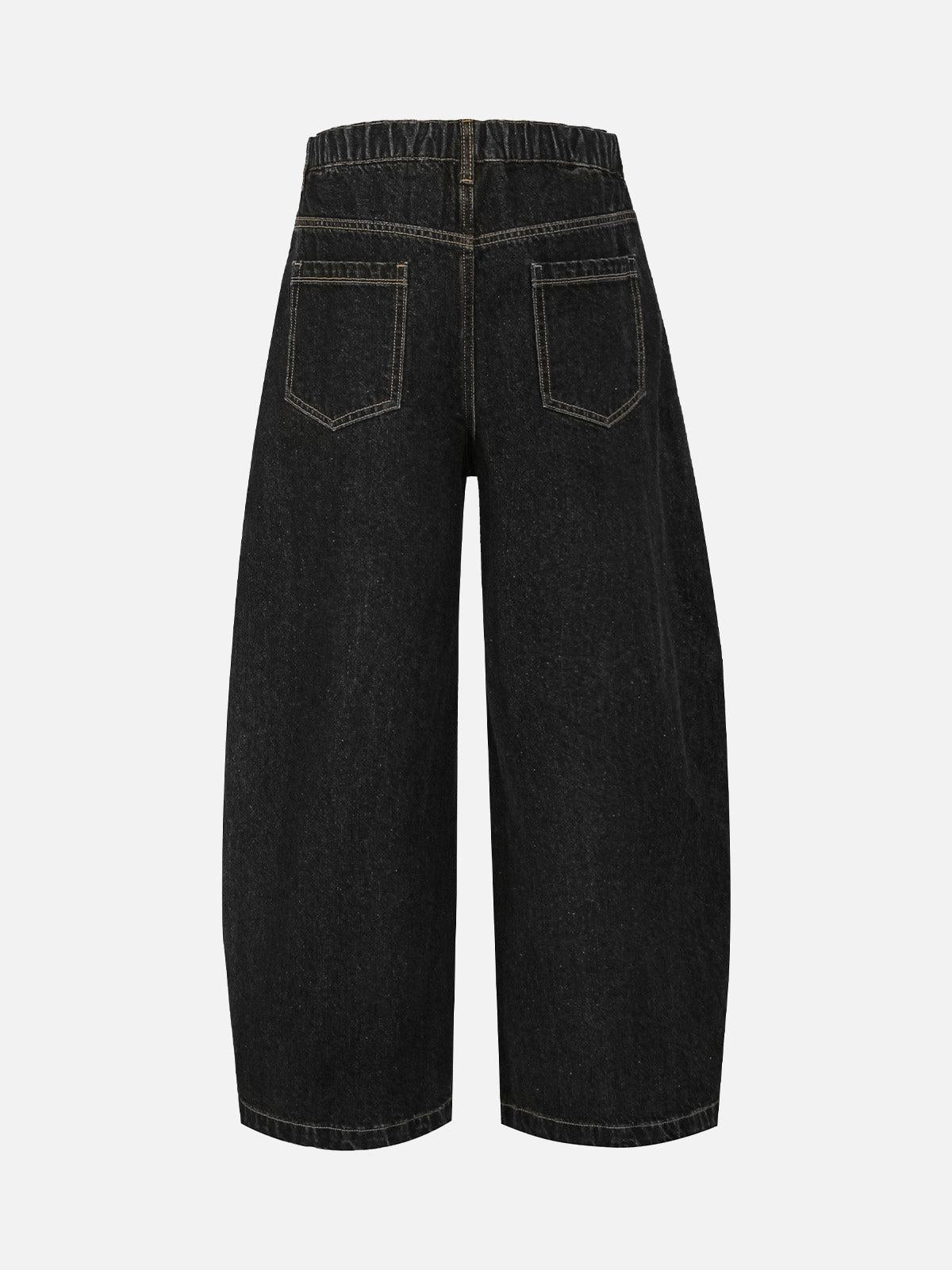 Concert Outfit Patchwork Plaid Pleated Baggy Barrel Jeans Concert Outfit Patchwork Plaid Pleated Baggy Barrel Jeans