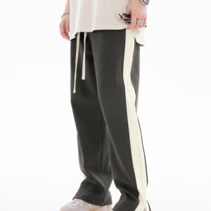 Concert Outfit Patchwork Split Pants