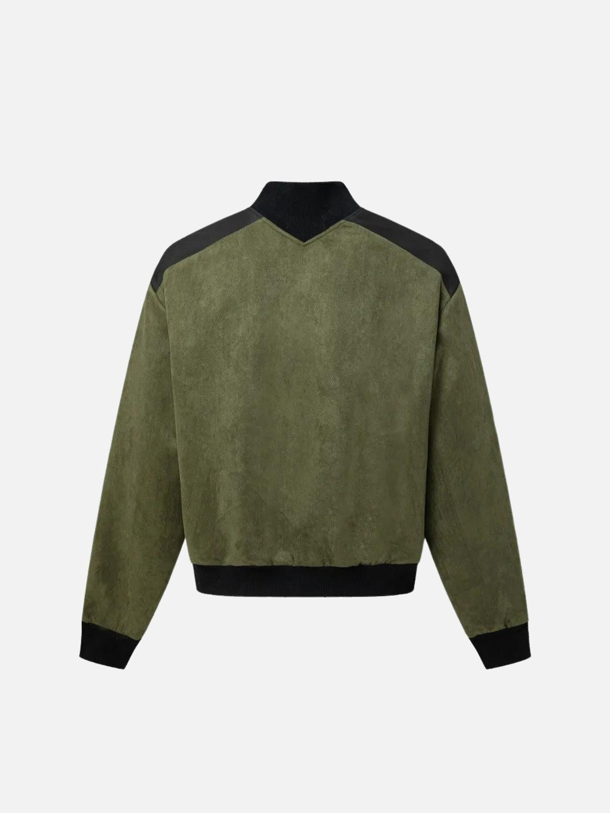 Concert Outfit Patchwork Stand Collar Sweatshirt Concert Outfit Patchwork Stand Collar Sweatshirt