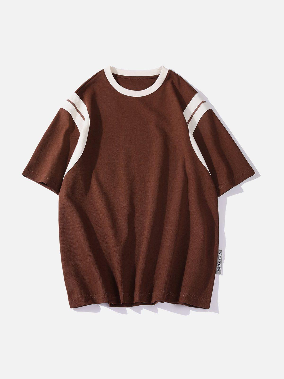 Concert Outfit Patchwork Stripe Tee Concert Outfit Patchwork Stripe Tee