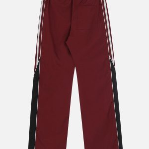 Concert Outfit Patchwork Tapered Leg Sweatpants
