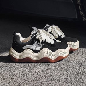 Concert Outfit Patchwork Thick Sole Dissolving Shoes