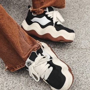 Concert Outfit Patchwork Thick Sole Dissolving Shoes