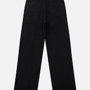 Concert Outfit Patchwork Washed Design Jeans