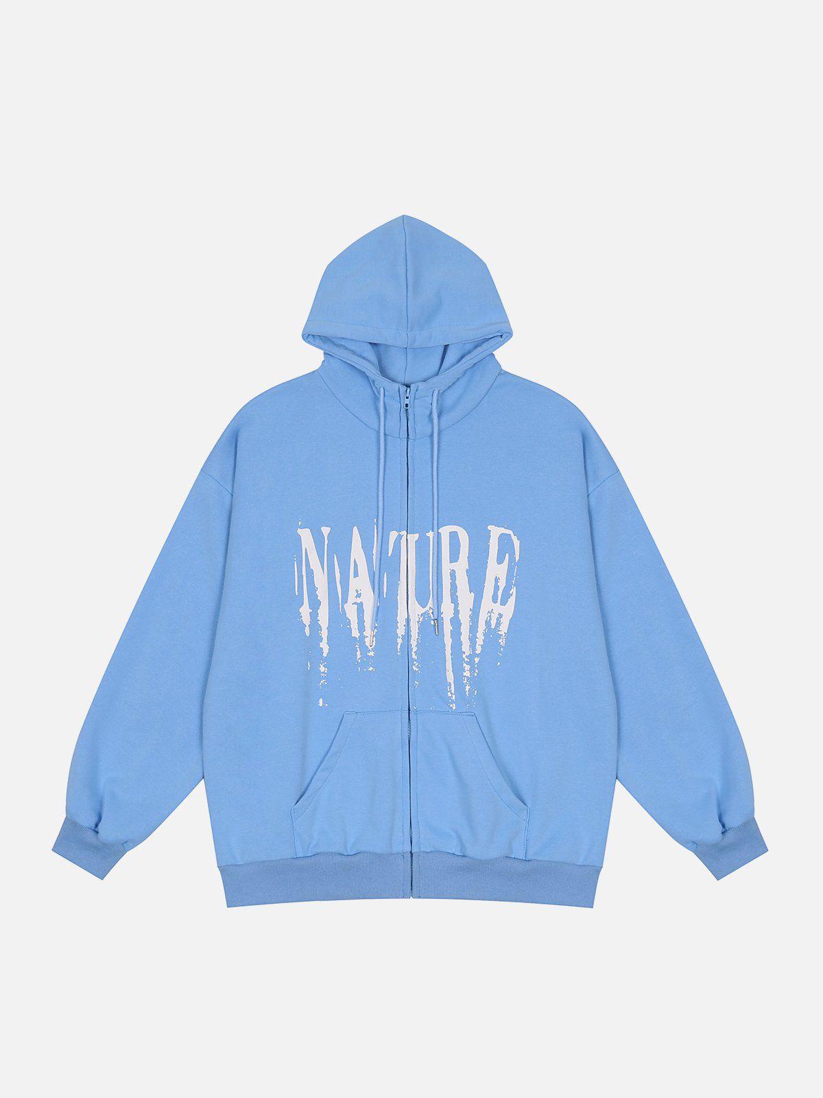 Concert Outfit Peace And Love Foam Print Cardigan Hoodie Concert Outfit Peace And Love Foam Print Cardigan Hoodie