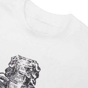Concert Outfit Pencil Detail Skull Street Rap T-Shirt