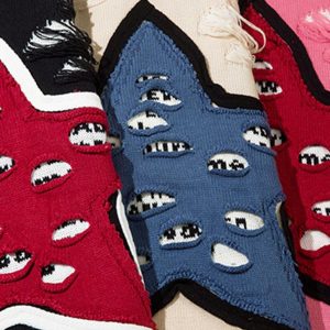 Concert Outfit Pentagram Torn Loose Sweater