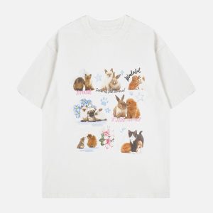 Concert Outfit Pets Print Tee