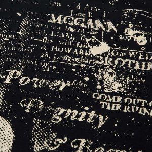 Concert Outfit Phantom Letter Print T-Shirt