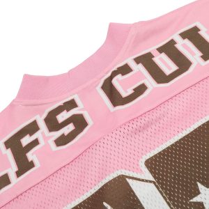 Concert Outfit Pink Flame Print Jersey T-Shirt