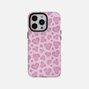 Concert Outfit Pink Heart Graphic Phone Case