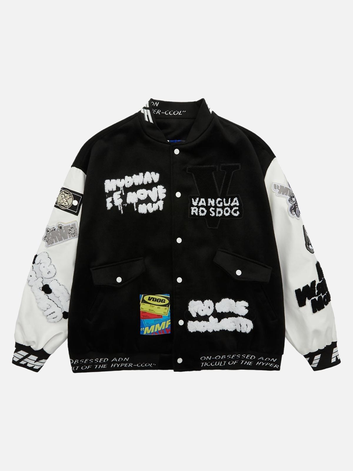 Concert Outfit Pink Terry Patch Embroidered Hip Hop Baseball Jersey Concert Outfit Pink Terry Patch Embroidered Hip Hop Baseball Jersey